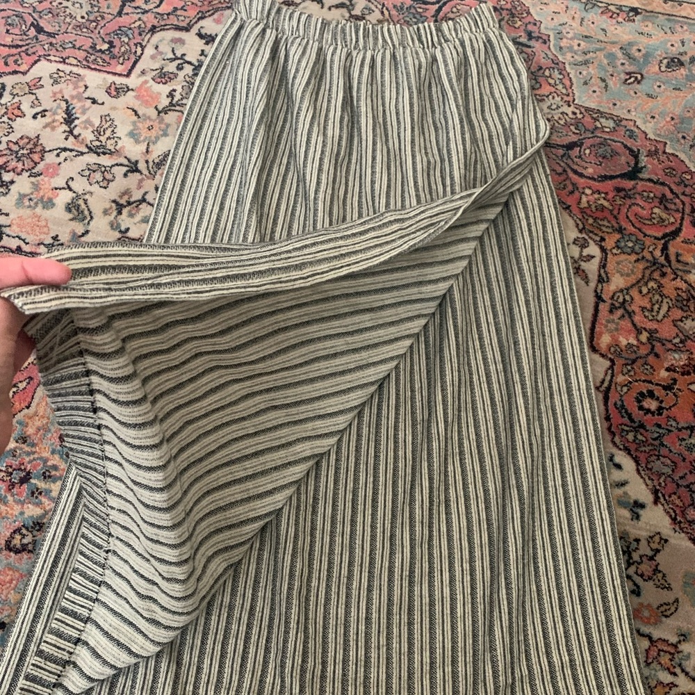 SOFT Eileen Fisher Wrap Maxi Skirt - Elastic Waist - Large